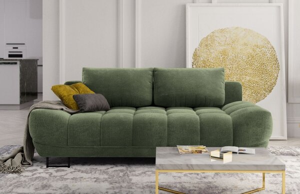 -25 % Dny MOMENTI– Windsor & Co Zelená rozkládací pohovka Cirrus 215 cm