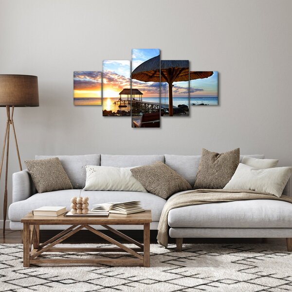 Obraz - Západ slunce na Mauriciu (125x70 cm)