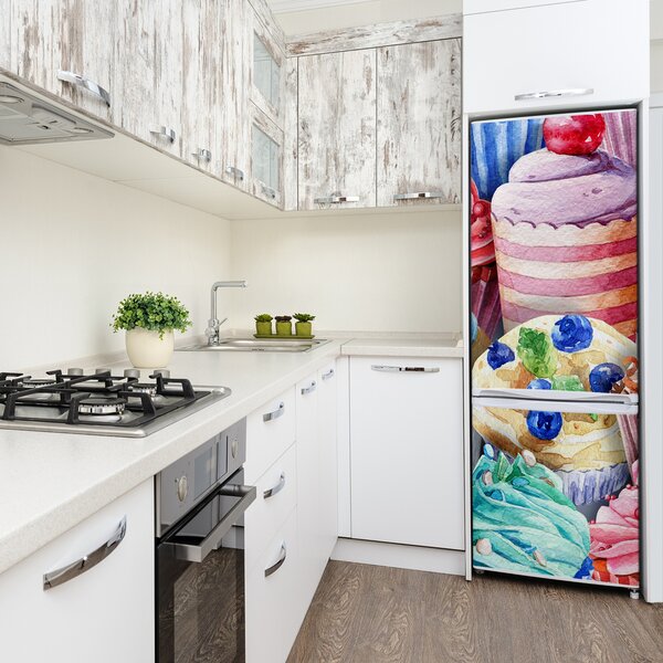 Foto nálepka na ledničku Barevné zákusky FridgeStick-70x190-f-90531767