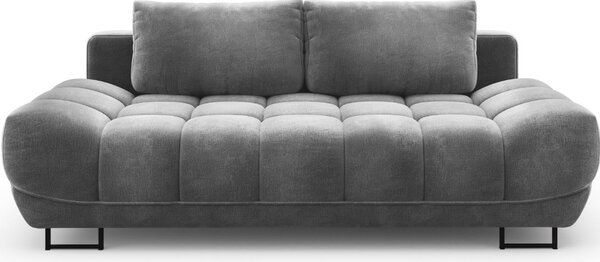 -25 % Dny MOMENTI– Windsor & Co Šedá sametová rozkládací pohovka Cirrus 215 cm