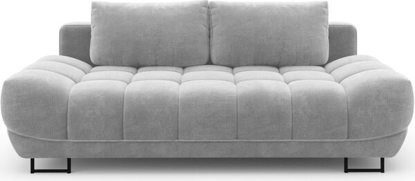 -25 % Dny MOMENTI– Windsor & Co Světle šedá sametová rozkládací pohovka Cirrus 215 cm