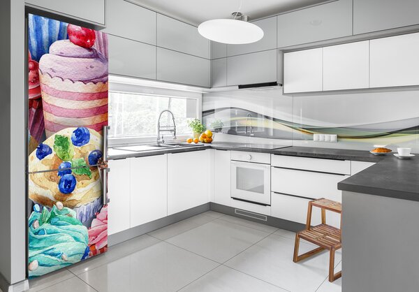 Foto nálepka na ledničku Barevné zákusky FridgeStick-70x190-f-90531767