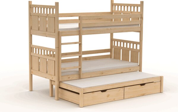 Patrová postel s přistýlkou VAŠÍK L902, borovice