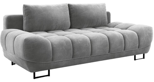 -25 % Dny MOMENTI– Windsor & Co Šedá sametová rozkládací pohovka Cirrus 215 cm