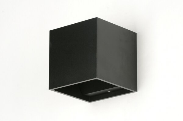 Nástěnné designové černé LED svítidlo do obýváku Black 4Bloq (LMD)