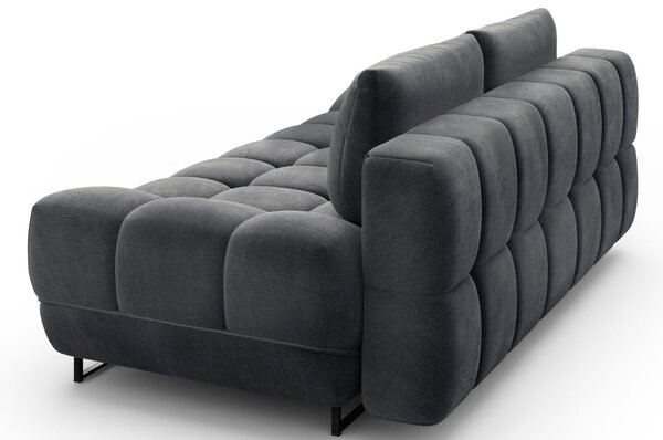 -25 % Dny MOMENTI– Windsor & Co Tmavě šedá sametová rozkládací pohovka Cirrus 215 cm