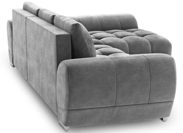 -25 % Dny MOMENTI– Windsor & Co Sametová rozkládací pohovka Nuage 285 cm, pravá