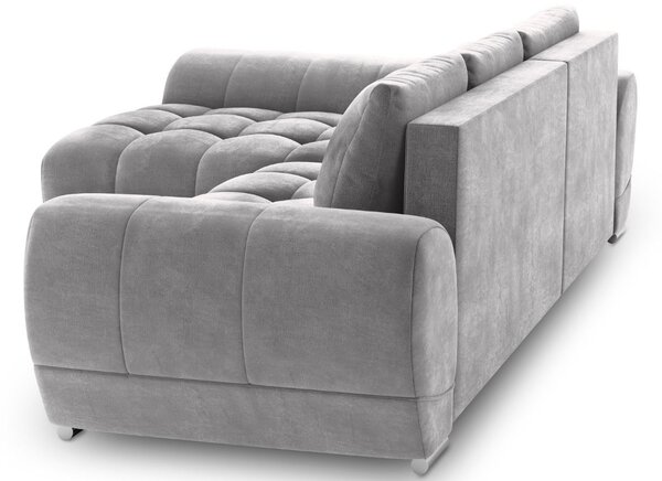 -25 % Dny MOMENTI– Windsor & Co Sametová rozkládací pohovka Nuage 285 cm, levá