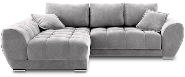 -25 % Dny MOMENTI– Windsor & Co Sametová rozkládací pohovka Nuage 285 cm, levá