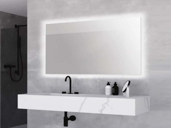 FURNIKA Koupelnové zrcadlo - SP1, 100x65 cm, LED osvětlení