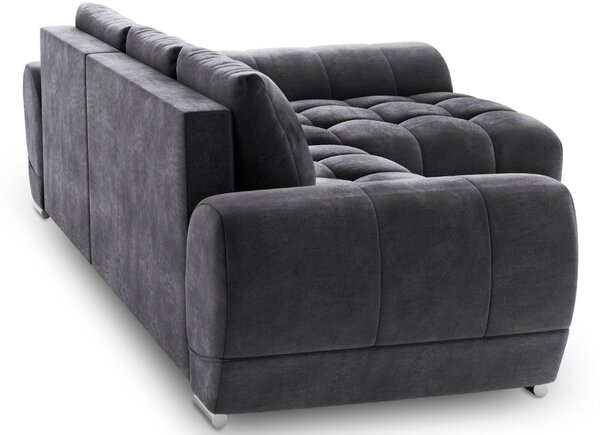 -25 % Dny MOMENTI– Windsor & Co Sametová rozkládací pohovka Nuage 285 cm, pravá