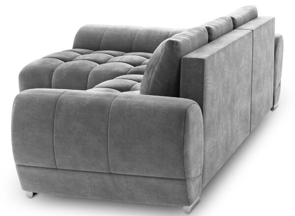 -25 % Dny MOMENTI– Windsor & Co Sametová rozkládací pohovka Nuage 285 cm, levá