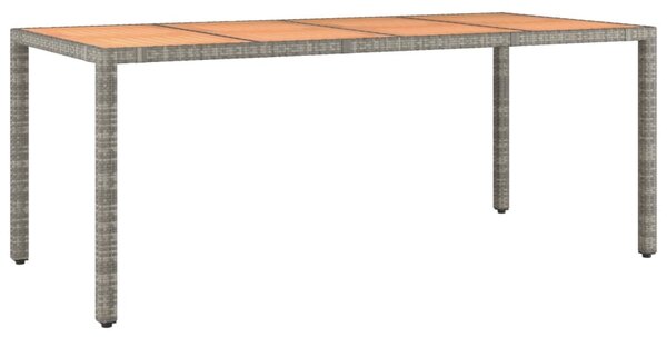 7dílný zahradní bistro set s poduškami šedý polyratan 3276889