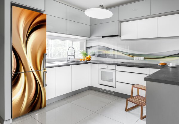 Foto nálepka na ledničku Abstraktní vlny FridgeStick-70x190-f-90602431