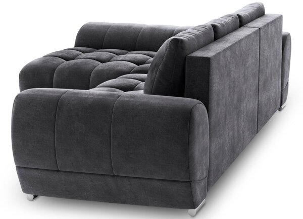 -25 % Dny MOMENTI– Windsor & Co Sametová rozkládací pohovka Nuage 285 cm, levá