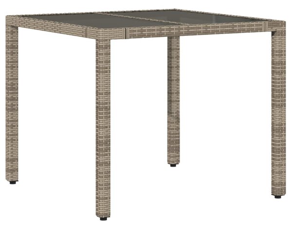 3dílný bistro set s poduškami šedý polyratan 3276735