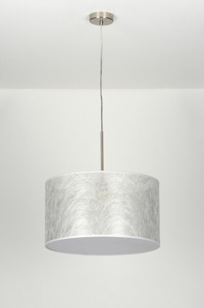 Závěsné designové svítido do obýváku Mombasa Silver Look (LMD)