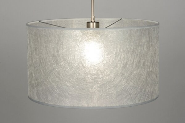 Závěsné designové svítido do obýváku Mombasa Silver Look (LMD)