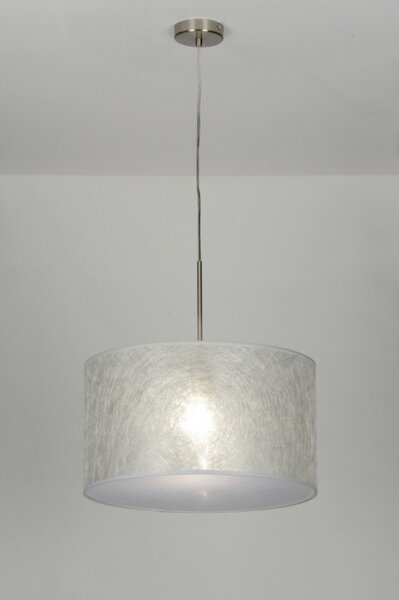 Závěsné designové svítido do obýváku Mombasa Silver Look (LMD)