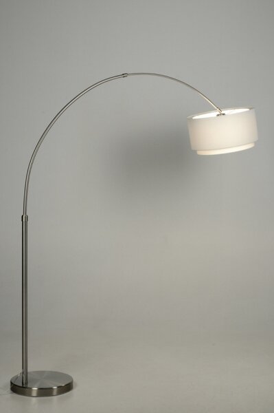 Stojací designová oblouková lampa Soffito Bianco (LMD)