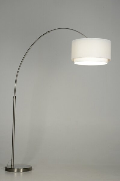 Stojací designová oblouková lampa Soffito Bianco (LMD)