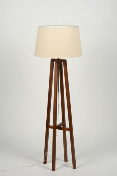 Stojací designová lampa Paola Taupe and Brown (LMD)