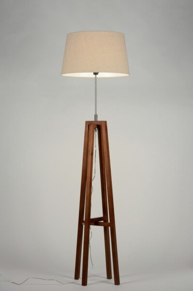 Stojací designová lampa Paola Taupe and Brown (LMD)