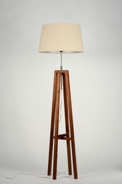 Stojací designová lampa Paola Taupe and Brown (LMD)