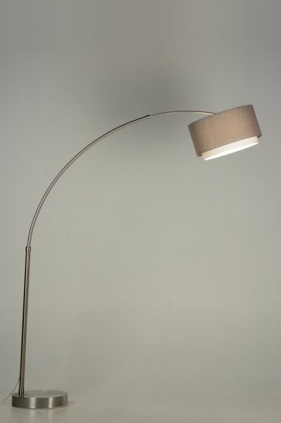Stojací oblouková lampa Adamo Soffito Taupe (LMD)