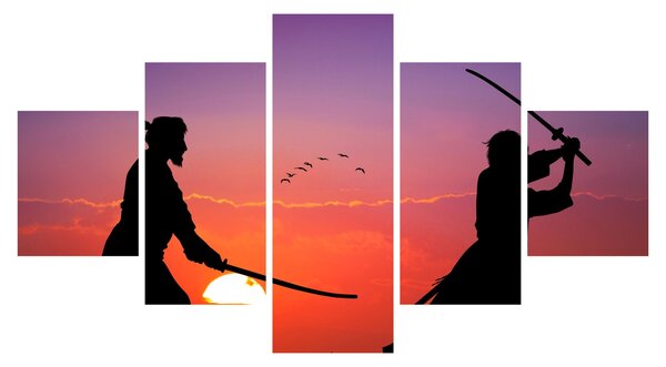 Obraz - Samurajové (125x70 cm)