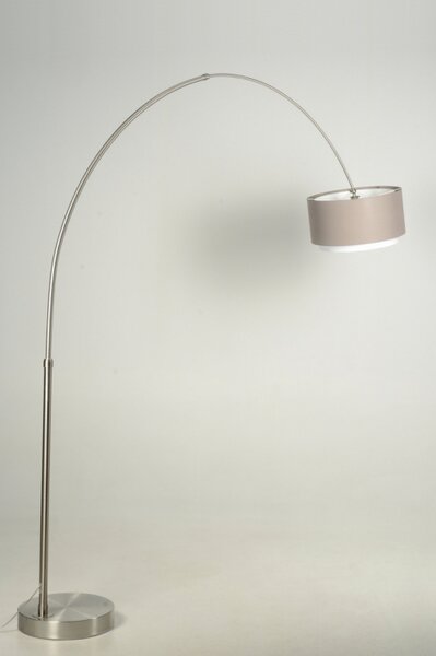 Stojací oblouková lampa Adamo Soffito Taupe (LMD)