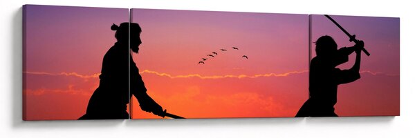 Obraz - Samurajové (170x50 cm)