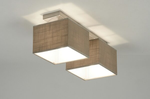 Stropní designové béžové svítidlo Anders Taupe II (LMD)