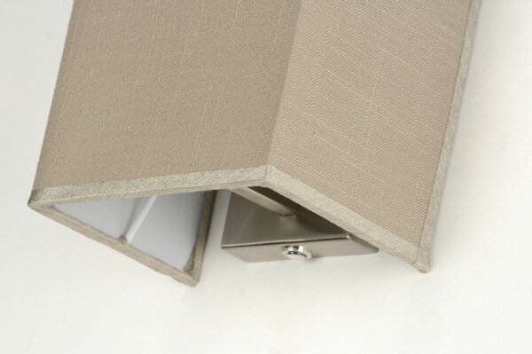 Nástěnné designové béžové svítidlo do ložnice Bruinisse Taupe (LMD)