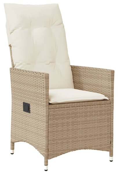 11dílný zahradní bistro set s poduškami béžový polyratan 3277247