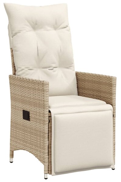 3dílný zahradní bistro set s poduškami béžový polyratan 3276937