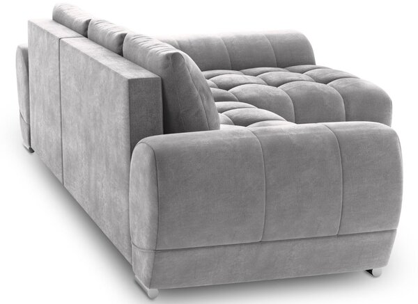 -25 % Dny MOMENTI– Windsor & Co Sametová rozkládací pohovka Nuage 285 cm, pravá