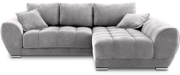 -25 % Dny MOMENTI– Windsor & Co Sametová rozkládací pohovka Nuage 285 cm, pravá