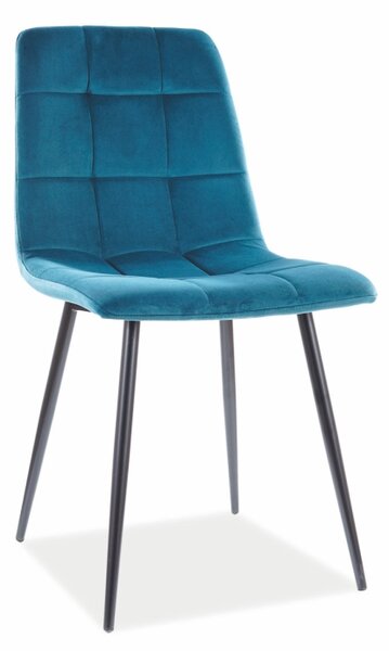 SIGNAL Jídelní židle - MILA Velvet, různé barvy na výběr Čalounění: tyrkysová (Bluvel 85)