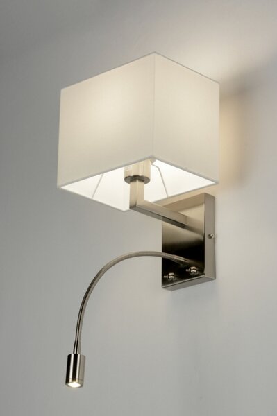 Nástěnné designové bílé svítidlo do ložnice na čtení Talisman White (LMD)