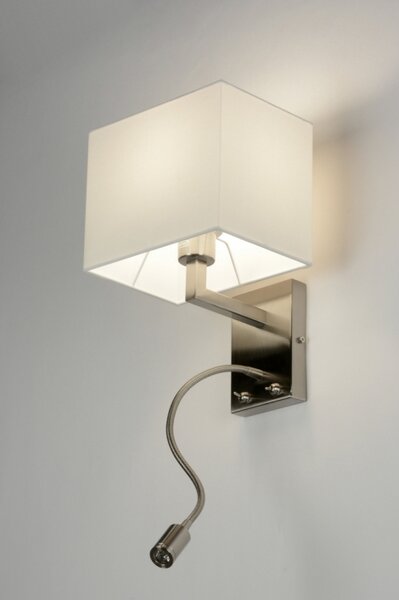 Nástěnné designové bílé svítidlo do ložnice na čtení Talisman White (LMD)