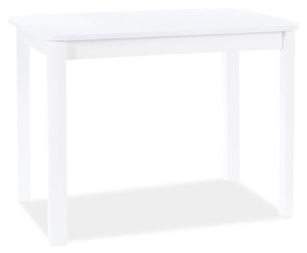 SIGNAL Jídelní stůl - DIEGO I, 105x65, matná bílá