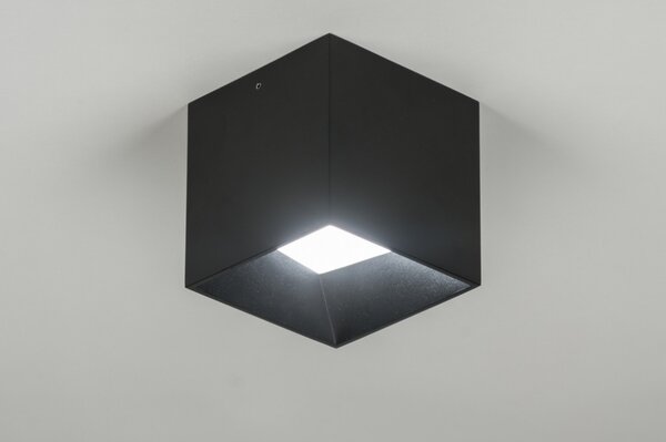 Stropní koupelnové černé bodové LED svítidlo Quadra Black (LMD)