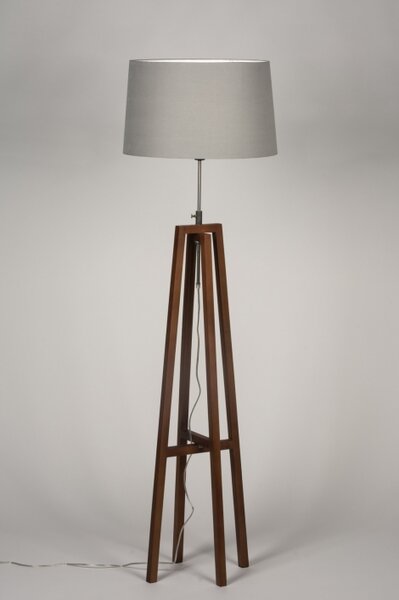 Stojací designová lampa Paola Grey and Brown (LMD)