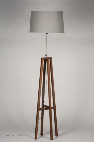 Stojací designová lampa Paola Grey and Brown (LMD)