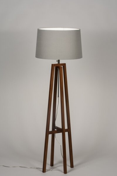 Stojací designová lampa Paola Grey and Brown (LMD)