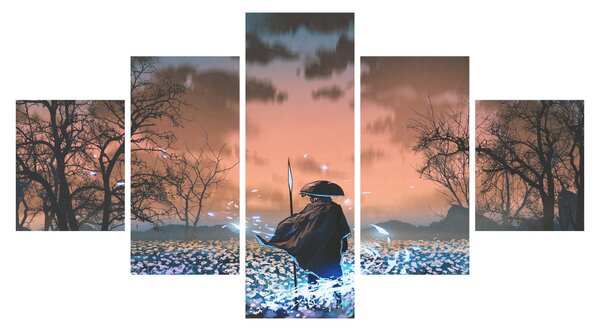 Obraz - Ilustrace válečníka (125x70 cm)