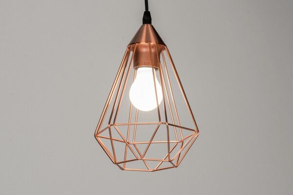 Závěsné industriální svítidlo do kuchyně Signature Crystal Cooper (LMD)