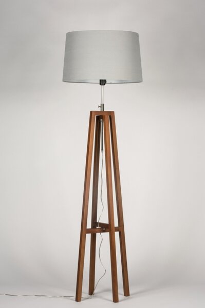 Stojací designová lampa Paola Grey and Brown (LMD)