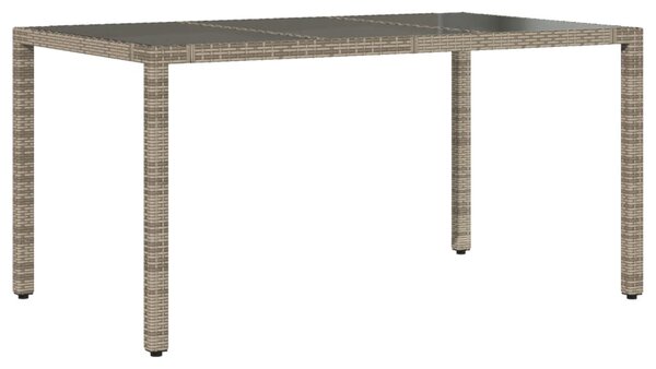 7dílný zahradní bistro set s poduškami šedý polyratan 3276896
